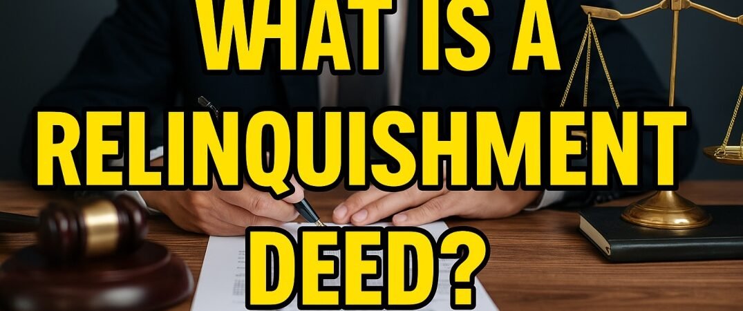 What Is a Relinquishment Deed? Why and When Is It Used?