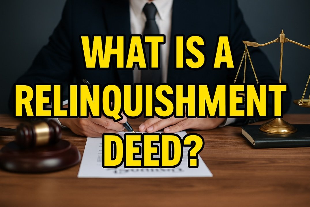 What Is a Relinquishment Deed? Why and When Is It Used?